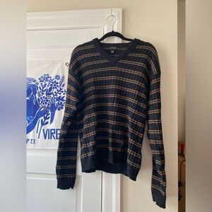 J. Crew 100% Lambs Wool Striped Sweater